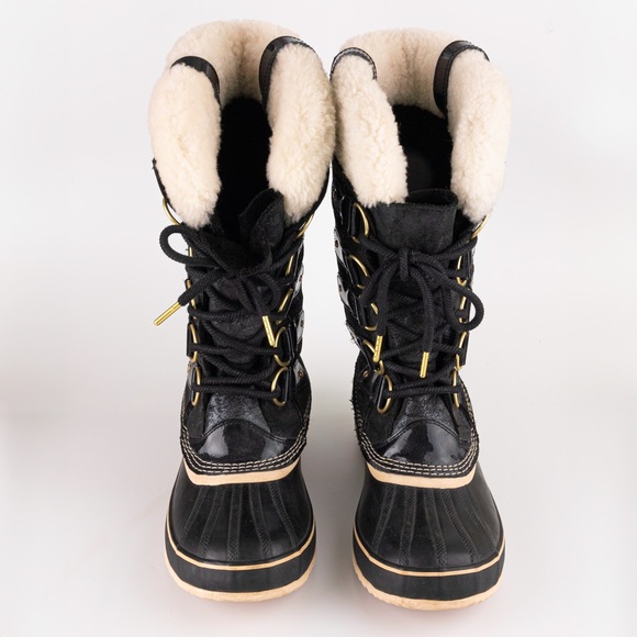 Sorel Joan of Arctic Holiday leather shearling boots Women’s size 11 - Picture 5 of 15